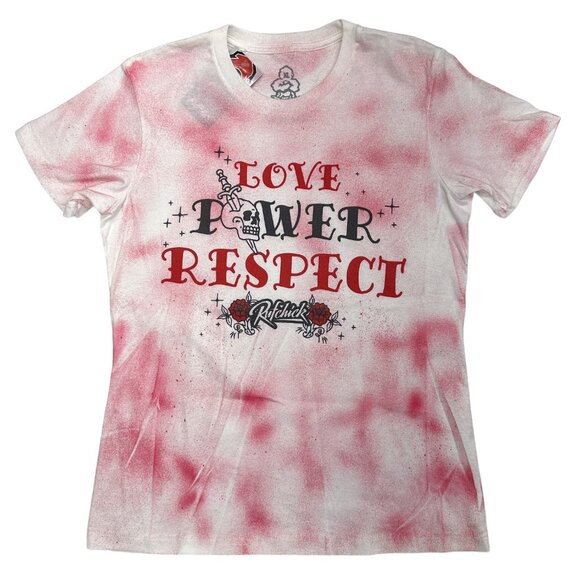 Reworked Rufchick Love Power Respect Tee (XL) - Picture 1 of 6